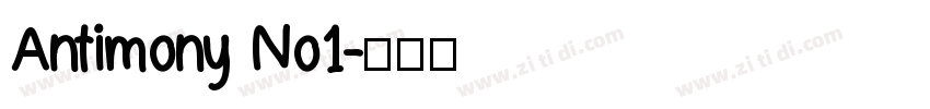 Antimony No1字体转换